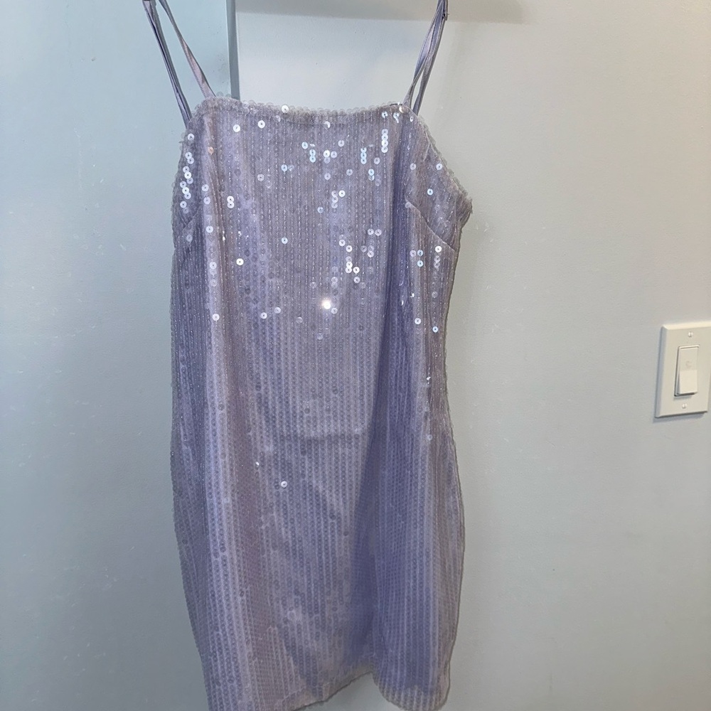 Sequin Lavender Dress